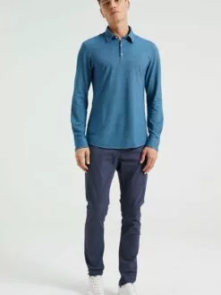 WE FASHION Pantalons En Toile Coupe Slim Pantalon Homme Bleu Foncé -WE FASHION Magasin En Ligne b431463c2ece3952a63c9b1a9bfc484e