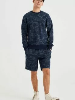 WE FASHION Sweatshirts Sweat-shirt Homme Bleu Fumé / Bleu Foncé -WE FASHION Magasin En Ligne b5443fca64092a80711470b0ccda2822