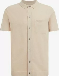 WE FASHION Pulls à Col En V Pull-over Homme Beige / Sable