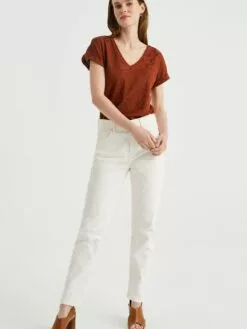 WE FASHION T-shirts T-shirt Femme Rouille -WE FASHION Magasin En Ligne b696c4151e8e880495e18dcc77d6d3a9