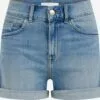 WE FASHION Shorts En Jean Skinny Jean Femme Bleu