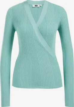 WE FASHION Pulls Maille Fine Pull-over Femme Menthe