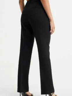 WE FASHION Pantalons Coupe Slim Pantalon à Plis Femme Noir -WE FASHION Magasin En Ligne b908c04ceae455645ec4ad4f7141714d