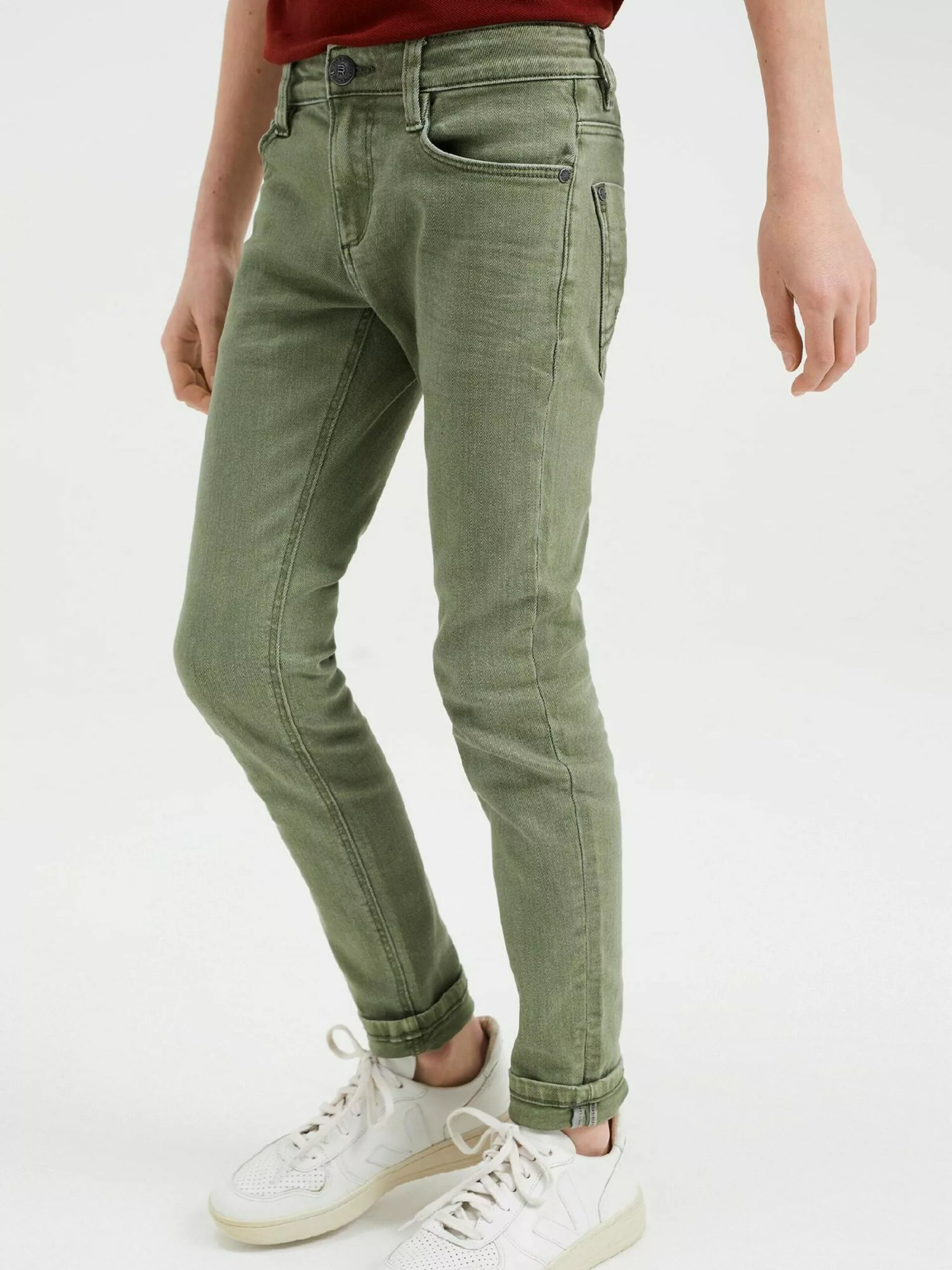 WE FASHION Slim Coupe Slim Jean Enfants Olive 3 WE FASHION Slim Coupe Slim Jean Enfants Olive – Image 3