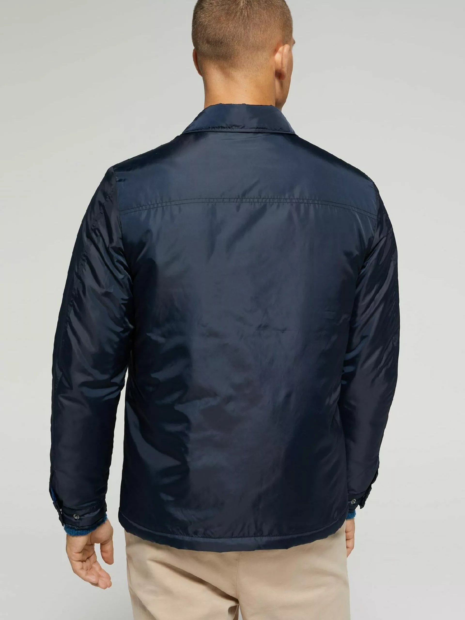 WE FASHION Vestes De Mi-saison Veste Mi-saison Homme Bleu Foncé 3 WE FASHION Vestes De Mi-saison Veste Mi-saison Homme Bleu Foncé – Image 3