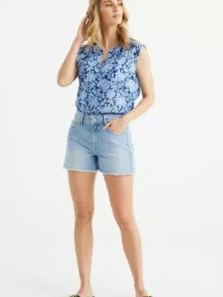 WE FASHION T-shirts Et Polos T-shirt Femme Bleu Marine / Bleu Clair / Bleu Foncé 8 WE FASHION T-shirts Et Polos T-shirt Femme Bleu Marine / Bleu Clair / Bleu Foncé -WE FASHION Magasin En Ligne bbceca1efa50165086c48da970aa58ed