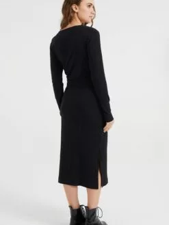 WE FASHION Robes Midi Robe Femme Noir -WE FASHION Magasin En Ligne bfe7d5d1572eff48de1f1435bf21faab