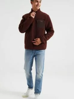 WE FASHION Vestes Veste Mi-saison Homme Chocolat -WE FASHION Magasin En Ligne c0d7875e8b7119dcce97aceaf63a11de