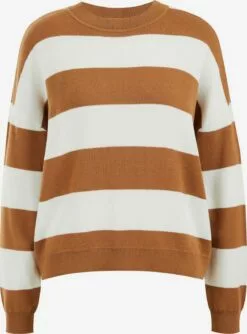 WE FASHION Pulls Maille Fine Pull-over Femme Caramel