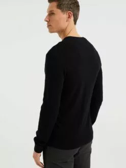 WE FASHION Pulls à Col Rond Pull-over Homme Noir -WE FASHION Magasin En Ligne c1234d93cf27236d4473efb20d5c1188