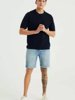WE FASHION Shorts En Jean Loosefit Jean Homme Bleu -WE FASHION Magasin En Ligne c24b66602e9f363ea7e2e815120291e3