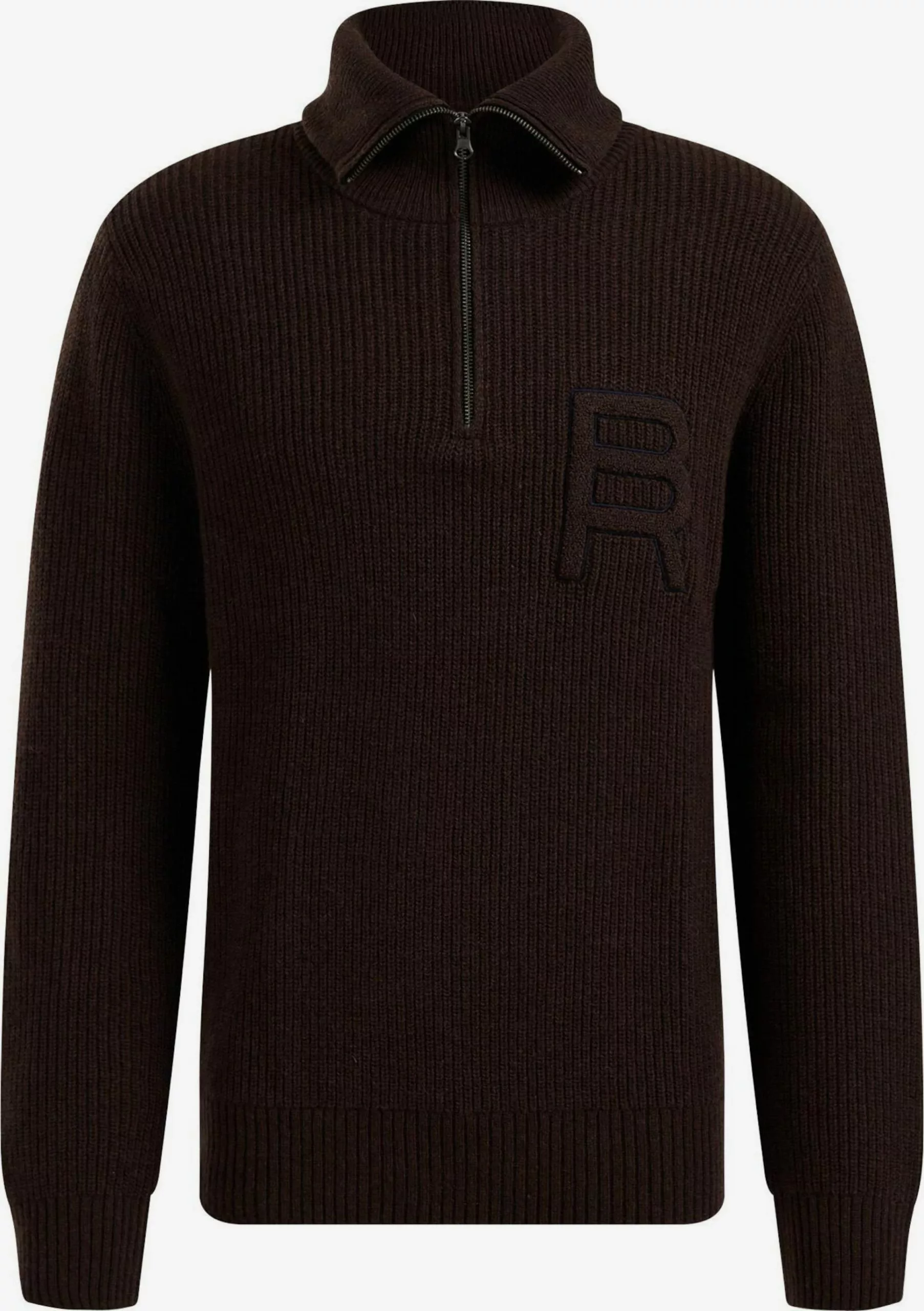 WE FASHION Pulls à Col Roulé Pull-over Homme Brun Foncé 1 WE FASHION Pulls à Col Roulé Pull-over Homme Brun Foncé
