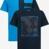 WE FASHION T-Shirts T-Shirt Enfants Marine / Bleu Ciel