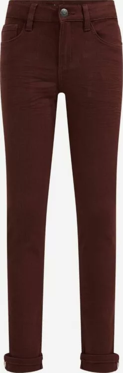 WE FASHION Slim Coupe Slim Jean Enfants Rouge Foncé