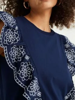 WE FASHION T-shirts Et Polos T-shirt Femme Bleu Foncé -WE FASHION Magasin En Ligne cb49ca2f9715a7fd994b8263e1fa0da5