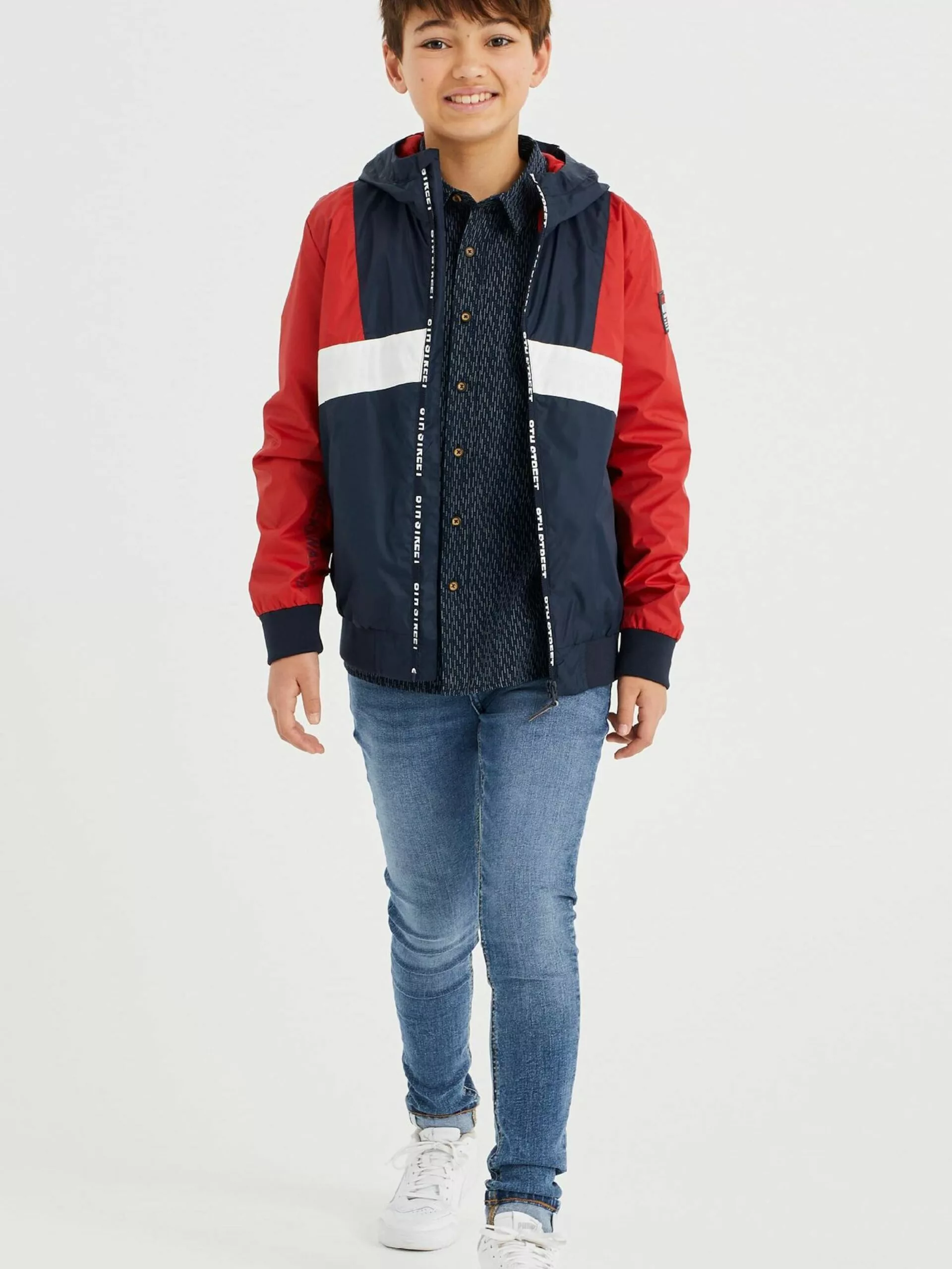 WE FASHION Jeans Skinny Jean Enfants Bleu Foncé 4 WE FASHION Jeans Skinny Jean Enfants Bleu Foncé – Image 4