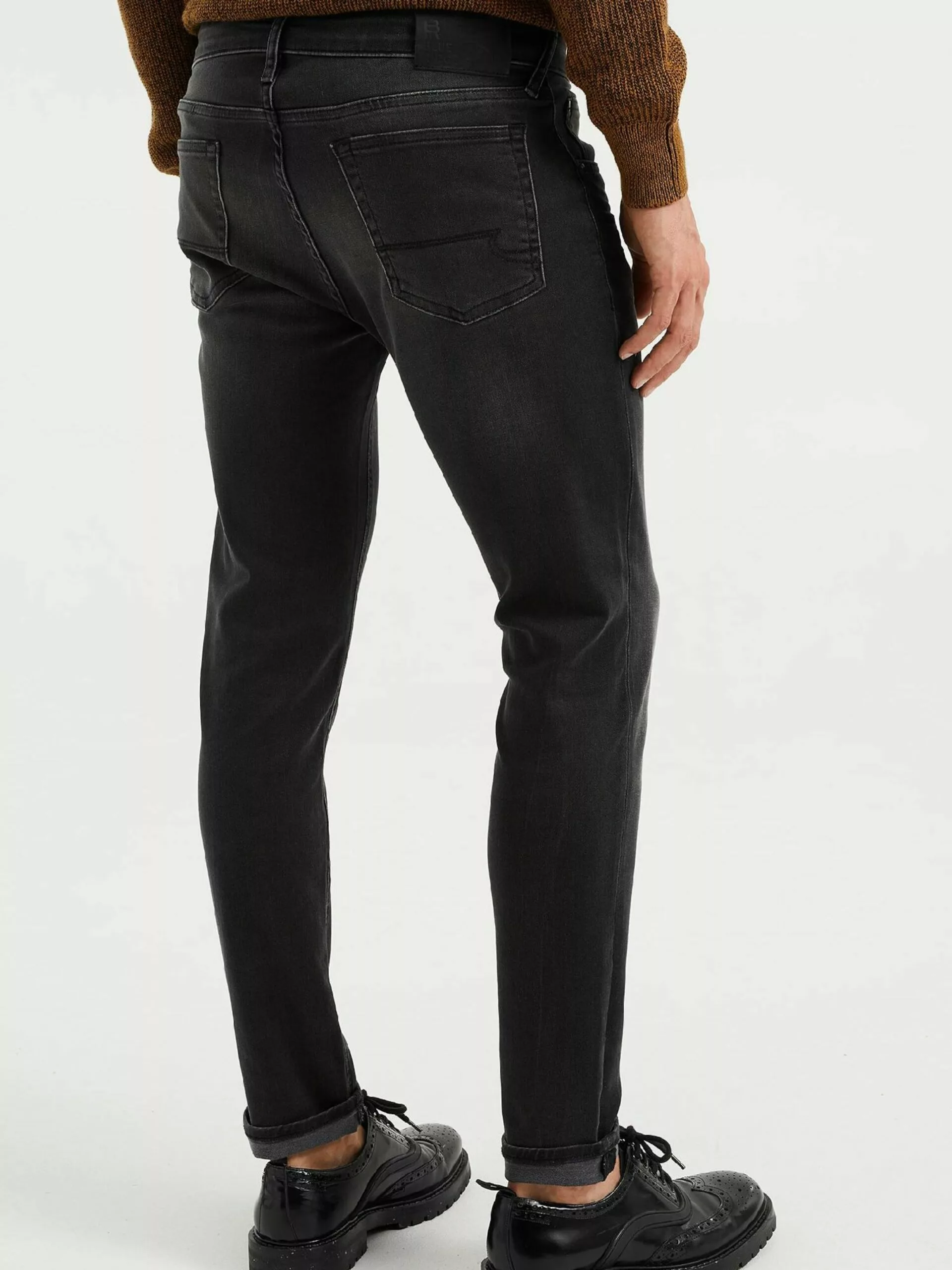 WE FASHION Slim Coupe Slim Jean Homme Noir 3 WE FASHION Slim Coupe Slim Jean Homme Noir – Image 3