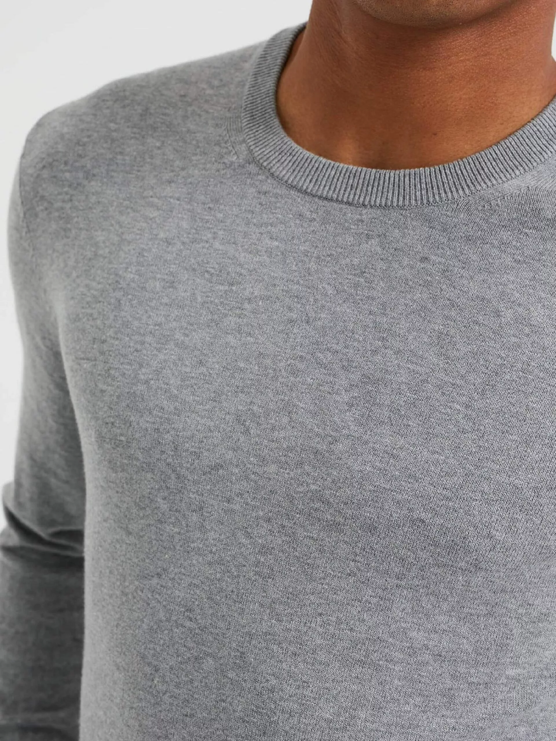 WE FASHION Pulls à Col Rond Pull-over Homme Gris Clair 6 WE FASHION Pulls à Col Rond Pull-over Homme Gris Clair – Image 6