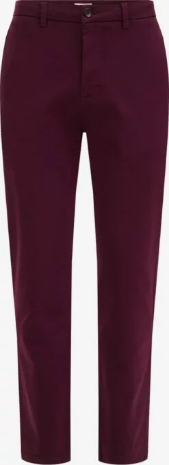 WE FASHION Chinos Coupe Slim Pantalon Chino Homme Mûre