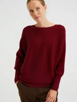 WE FASHION Pulls Basiques Pull-over Femme Rouge Foncé -WE FASHION Magasin En Ligne cdc3c1a2fb6fa4f69f8f97eec5622c59