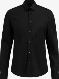 WE FASHION Chemises Décontractées Coupe Slim Chemise Homme Noir