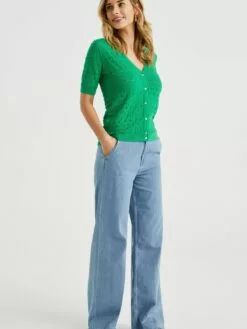 WE FASHION Gilets Cardigan Femme Vert -WE FASHION Magasin En Ligne cf7a764722bf23054e857883d10f1202