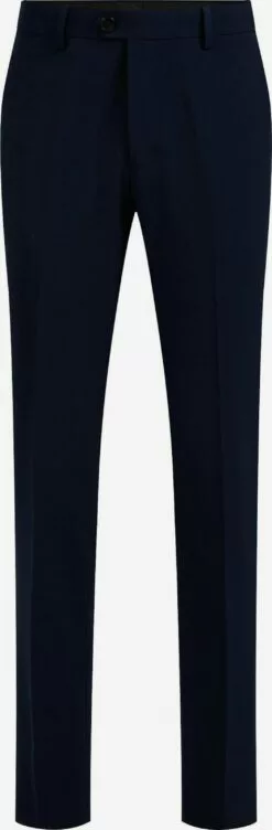 WE FASHION Pantalons De Costume Coupe Slim Pantalon à Plis Homme Bleu Foncé