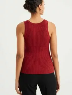 WE FASHION Débardeurs Haut Femme Rouge Foncé -WE FASHION Magasin En Ligne d0e571e91c7a3956c998e3ac7d6a9492