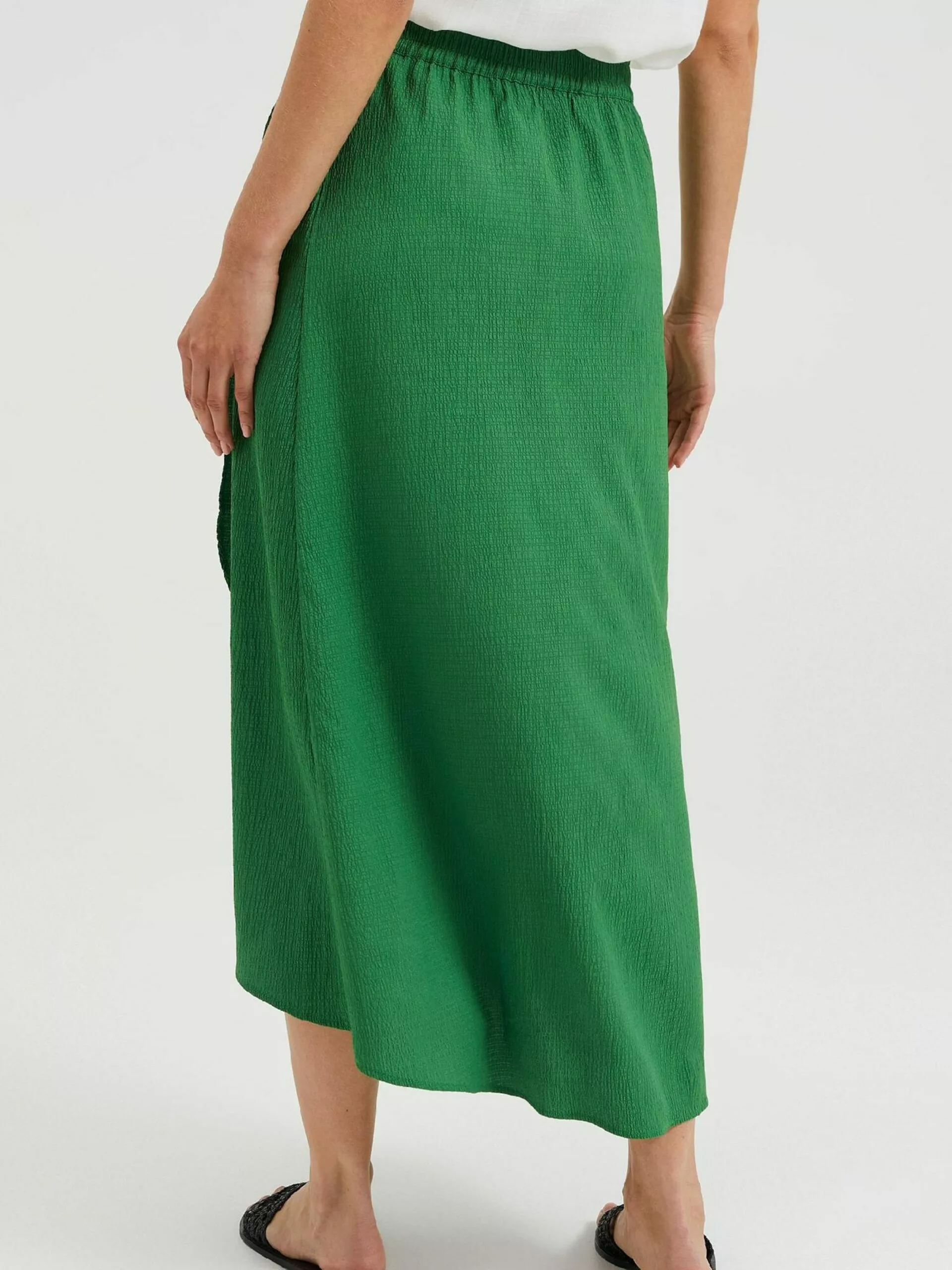 WE FASHION Jupes Midi Jupe Femme émeraude 3 WE FASHION Jupes Midi Jupe Femme émeraude – Image 3