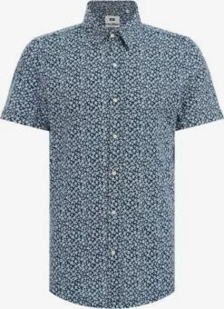 WE FASHION Chemises Décontractées Coupe Slim Chemise Homme Bleu Foncé