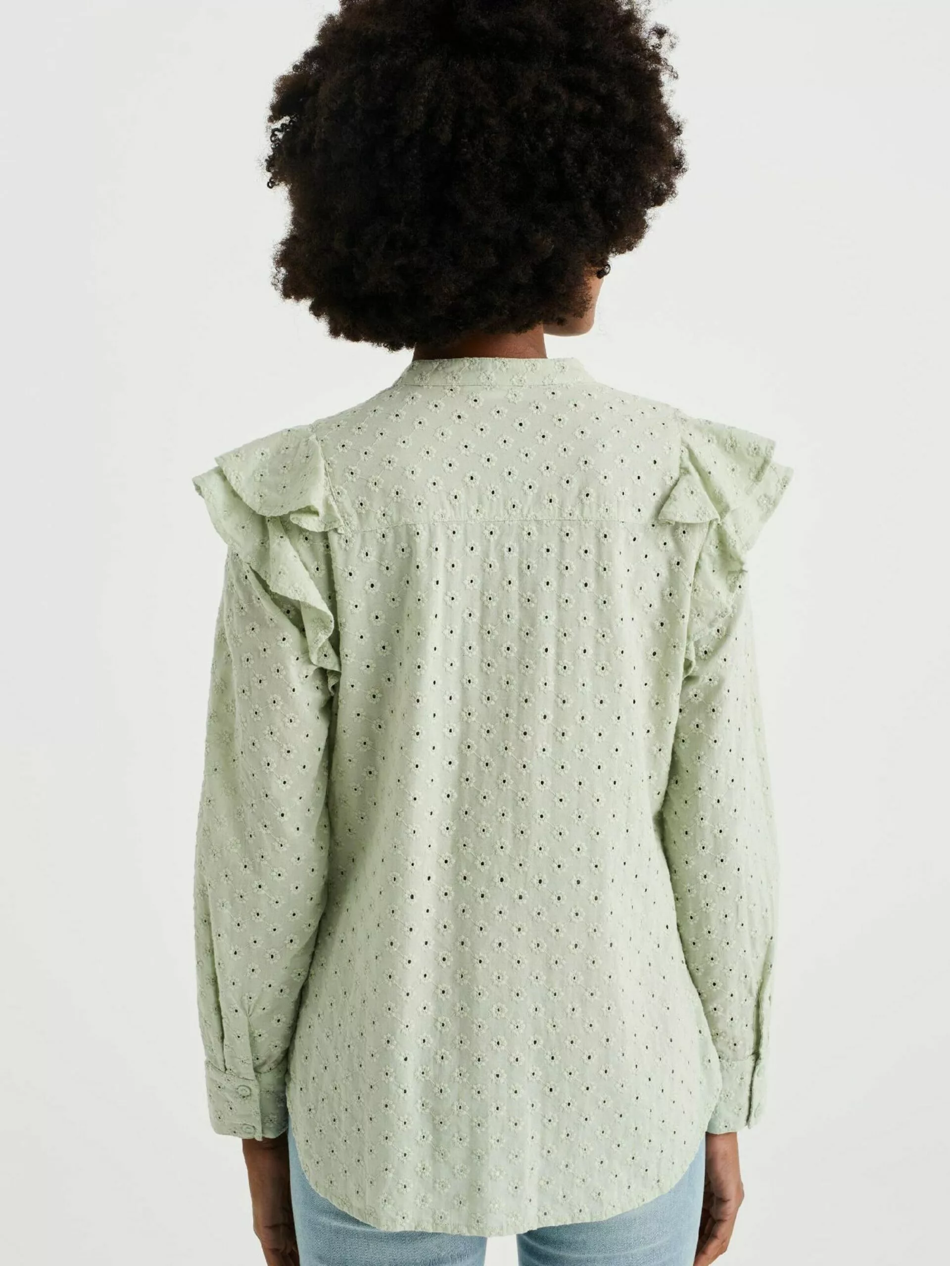 WE FASHION Chemisiers Chemisier Femme Vert Clair 3 WE FASHION Chemisiers Chemisier Femme Vert Clair – Image 3