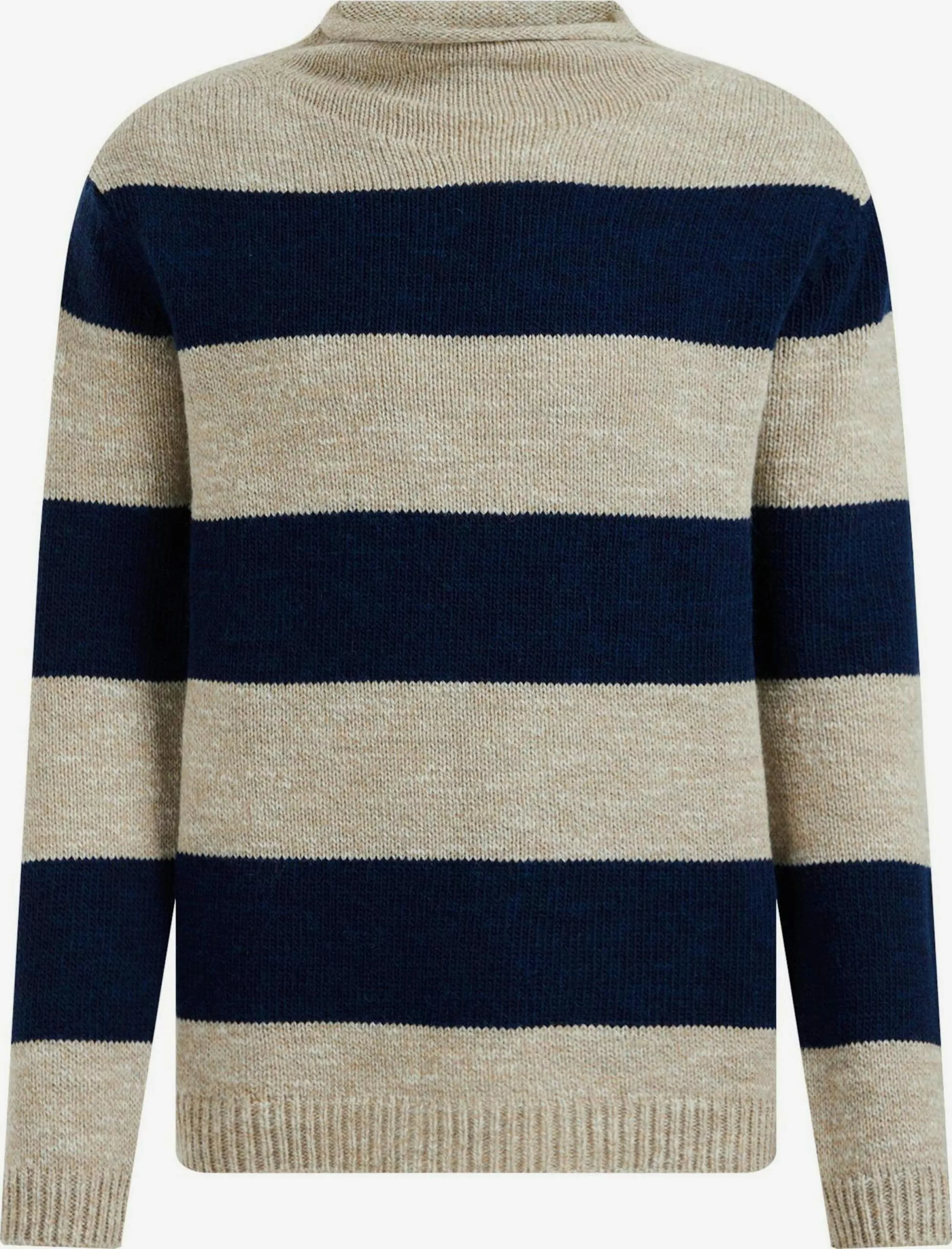 WE FASHION Pulls à Col Roulé Pull-over Homme Beige / Bleu Foncé 1 WE FASHION Pulls à Col Roulé Pull-over Homme Beige / Bleu Foncé