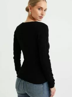 WE FASHION Gilets Cardigan Femme Noir -WE FASHION Magasin En Ligne d8e02559e4e6d876fd7db016fc121a89