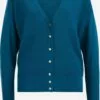 WE FASHION Gilets Cardigan Femme Bleu