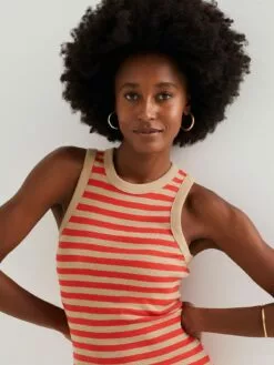 WE FASHION Débardeurs Haut Femme Beige Foncé / Rouge -WE FASHION Magasin En Ligne dbb09543c7aabcdc667b5f971cbe18fc