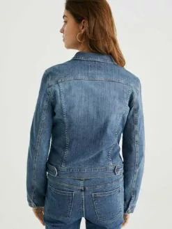 WE FASHION Vestes En Jean Veste Mi-saison Femme Bleu -WE FASHION Magasin En Ligne dbc7faf8f6ee37c95b4334c4ef6a56e1