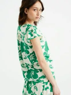 WE FASHION Blouses à Manches Courtes Chemisier Femme Vert / Vert Clair -WE FASHION Magasin En Ligne dc09cda31fe86e2e3cfe6ebf22efef28