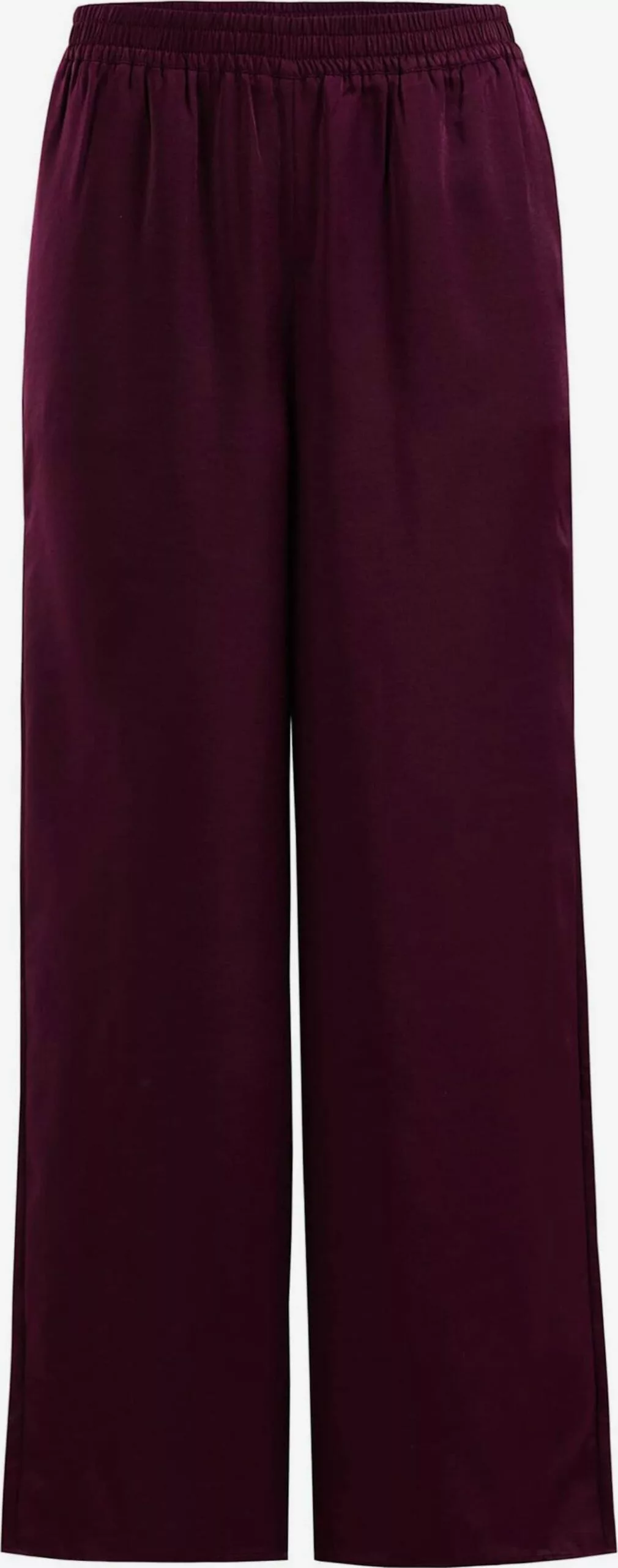 WE FASHION Pantalons En Toile Wide Leg Pantalon Femme Violet 1 WE FASHION Pantalons En Toile Wide Leg Pantalon Femme Violet