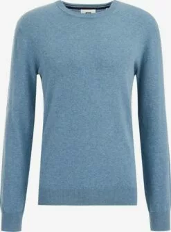 WE FASHION Pulls à Col Rond Pull-over Homme Bleu Pastel