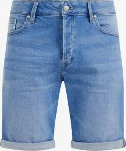WE FASHION Shorts En Jean Regular Jean Homme Bleu