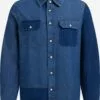WE FASHION Chemises En Jean Coupe Regular Chemise Homme Bleu Foncé