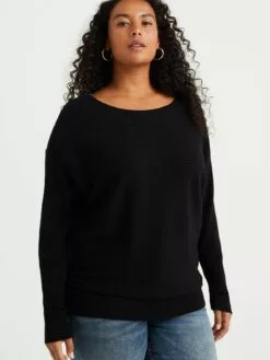 WE FASHION Pulls Basiques Pull-over Femme Noir 6 WE FASHION Pulls Basiques Pull-over Femme Noir -WE FASHION Magasin En Ligne df9edacdd3165dd3fafac5dca9acf633