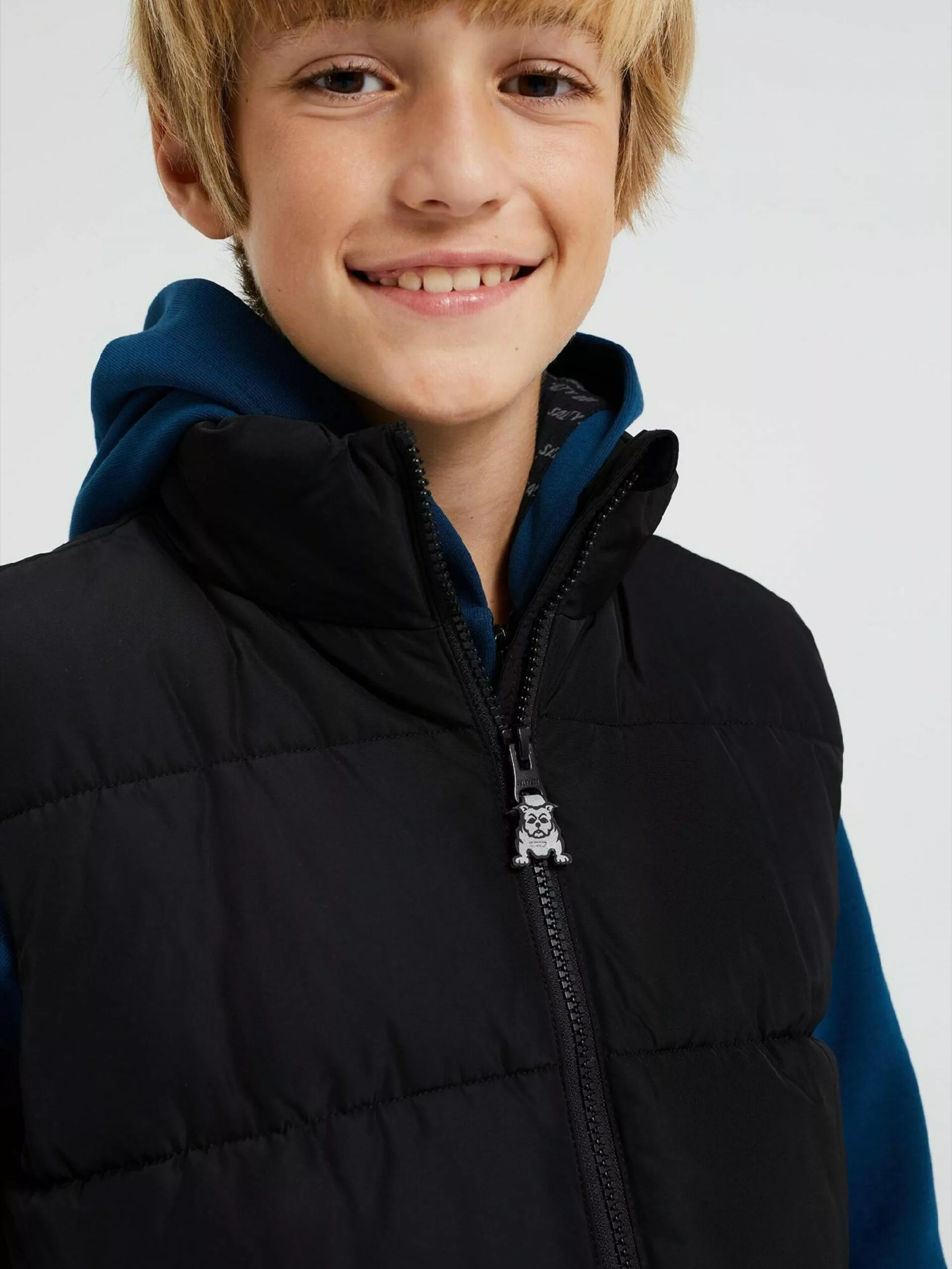 WE FASHION Vestes Gilet Enfants Noir 5 WE FASHION Vestes Gilet Enfants Noir – Image 5