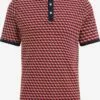 WE FASHION Polos T-Shirt Homme Rouge