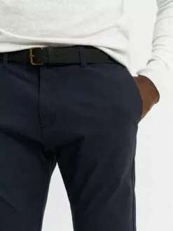 WE FASHION Chinos Coupe Slim Pantalon Chino Homme Bleu Foncé -WE FASHION Magasin En Ligne e3d9610e19047a003f6a3243087a6684