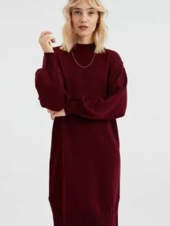 WE FASHION Robes Robes En Maille Femme Lie De Vin -WE FASHION Magasin En Ligne e42b12ecba24062b95209209baf30787