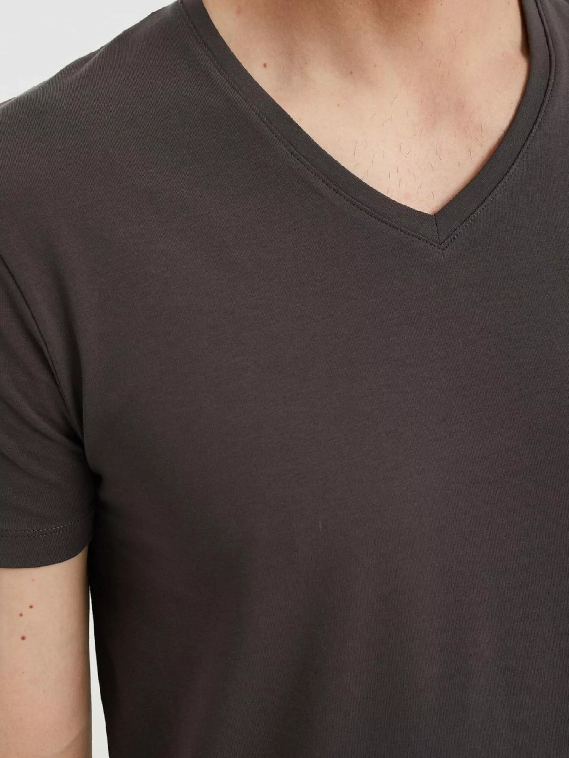 WE FASHION T-shirts T-Shirt Homme Gris Foncé 3 WE FASHION T-shirts T-Shirt Homme Gris Foncé – Image 3