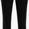 WE FASHION Pantalons Coupe Slim Pantalon à Plis Femme Noir