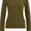 WE FASHION Gilets Cardigan Femme Vert Foncé