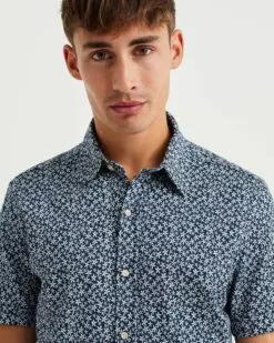 WE FASHION Chemises Décontractées Coupe Slim Chemise Homme Bleu Foncé -WE FASHION Magasin En Ligne e62d90d8df5895f1d6724aeb8ebfbdd2